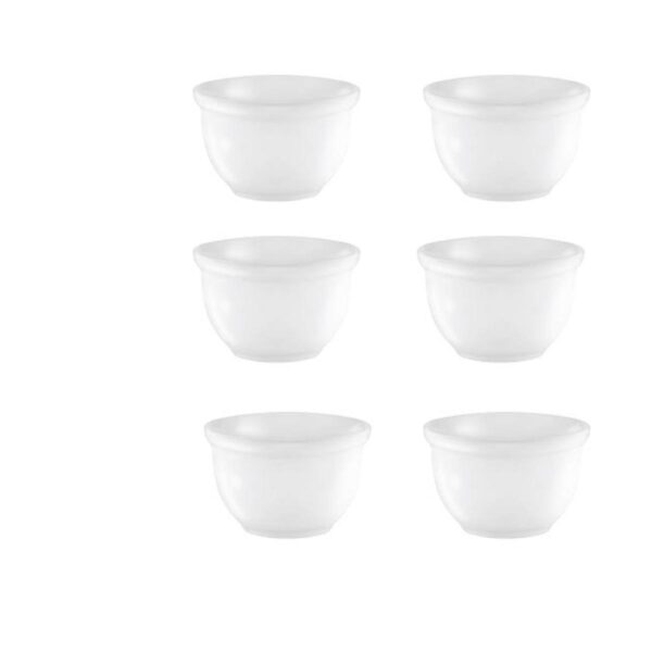 Loja Casa Canto - Sopeira e Bowls - Jogo Tigelas Iogurteiras 400ml Brancas 6un Oxford Porcelanas