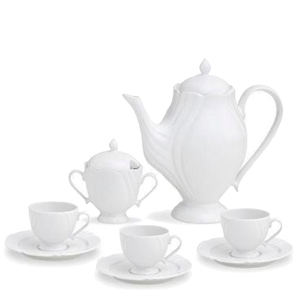 Jogo para Cha Soleil White Porcelana Oxford - Casa Canto