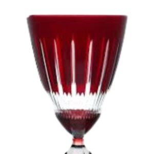 Taça Cristal Lapidada Agua Vinho Vermelha 250ml Bohemia