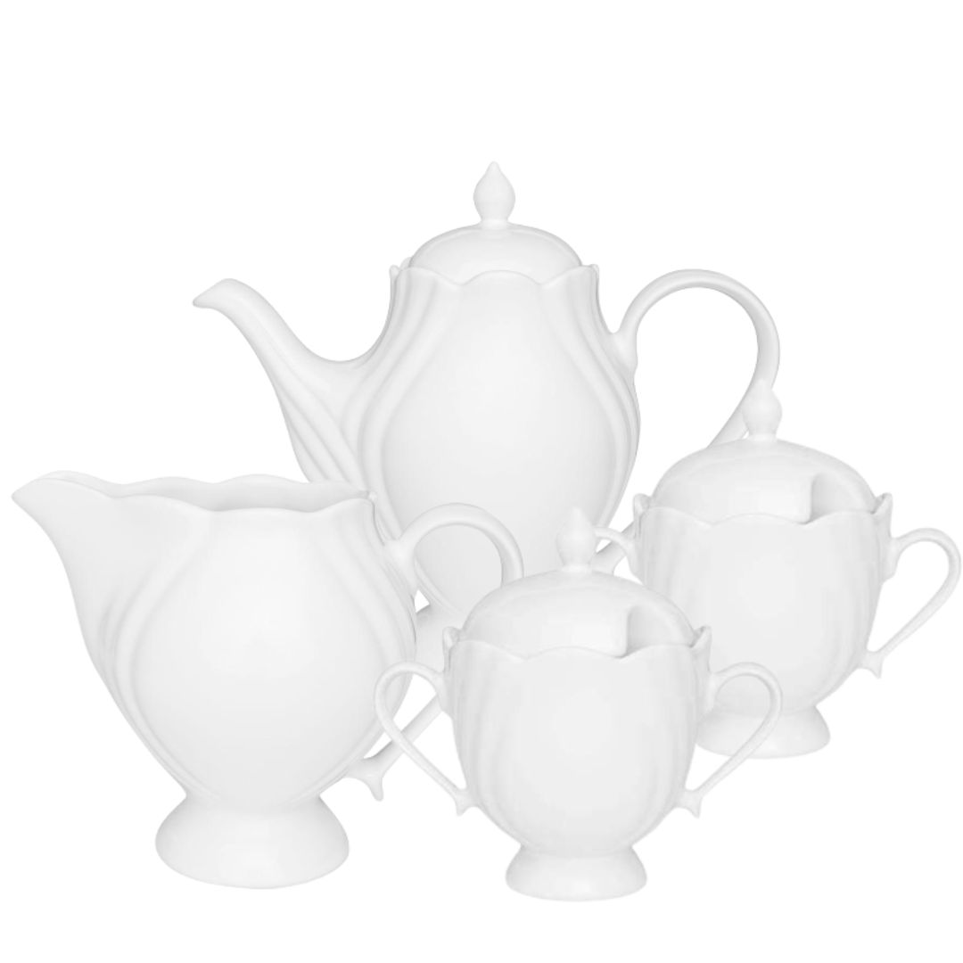 Jogo para Cha Soleil White Porcelana Oxford - Casa Canto