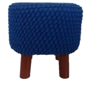 Loja Casa Canto - Puffs - Puff Croche azul 38x38cm Lé Crochet