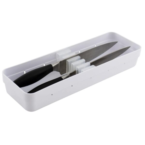 Loja Casa Canto - Porta Talheres - Jogo Organizador Talheres Facas Logic Plástico Branco 2un OU