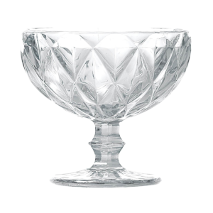 Loja Casa Canto - Taças de Vidro - Jogo Taças Sobremesa Diamond Transparente