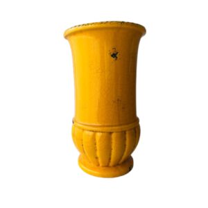 Loja Casa Canto - Vasos - Vaso Decorativo Cerâmica amarela 21cm 27cm altura, 2un ZigHome