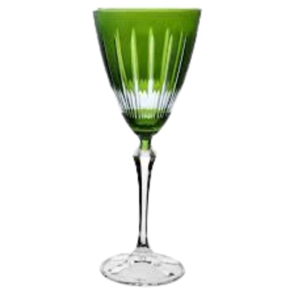 Taça Cristal Lapidada Agua Vinho Verde 250ml Bohemia