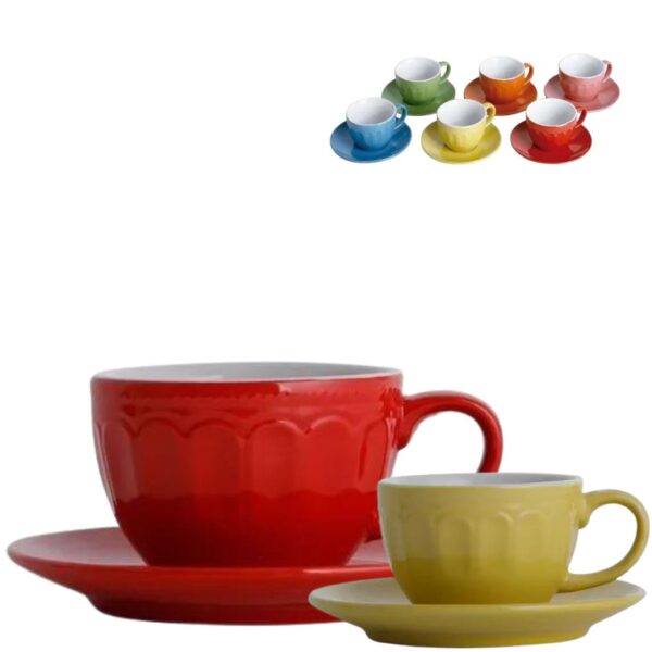 Xícara para Chá e Café Colors 12un Class