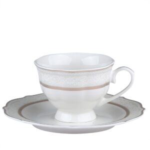 Aparelho de Jantar e Chá 30pçs Trèsor Porcelana New Bone Filete Dourado - Image 2