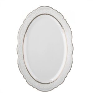 Baixela Serviço Jantar Trésor 50pç Porcelana New Bone Filete Dourado - Image 7