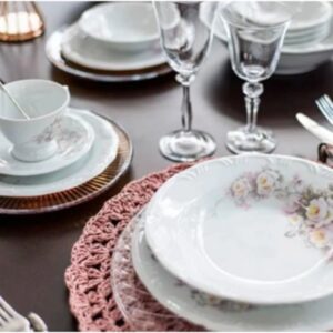 Baixela Serviço Jantar Eterna 40pç para 12 pessoas Porcelana Schmidt - Image 8