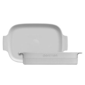 Assadeira e Travessa Refrataria de  Porcelana Branca  30x21x7cm Germer - Image 3
