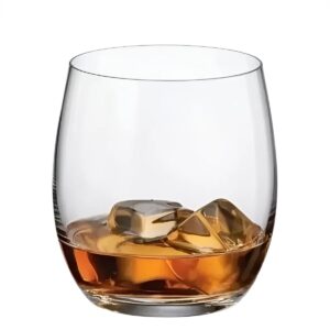 Jogo Copos Cristal Mergus para Whisky 220ml 6un Bohemia