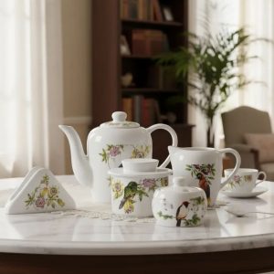 Jogo para Chá Bule,Leiteira,Açucareiro 5pç Amazonia Scalla