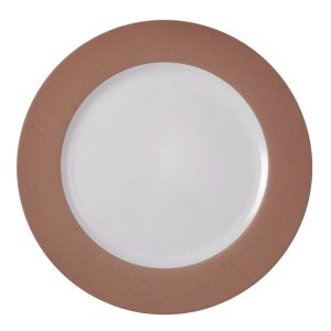 Sousplat Prolipropileno 33cm 6un Borda Terracota