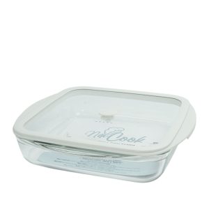 Assadeira ,Travessa Vidro c/ Tp. Vidro e Silicone 25,5x22x6cm e 1,6litros NextCook