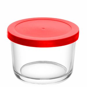 Potes de Vidro 200ml com Tampa em PP 9x6,5cm 6un Lyor