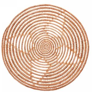 Sousplat de Fibra Natural 35cm 6un Decorado