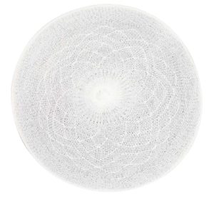 Sousplat Crochet 6un Branco 38cm Yoi