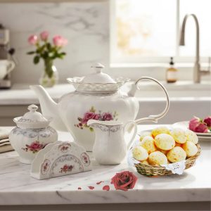 Jogo para Chá 4pç Mon Cheri Porcelana L'Hermitage