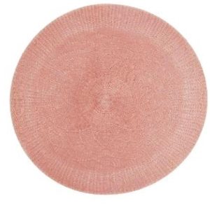 Sousplat Crochet 6un Rosa Tyft 38cm Yoi