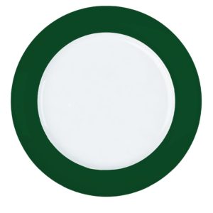 Jogo Prato Raso Versa Verde 27, 5cm 6un Porcelana Germer