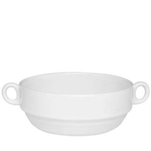 Bolws Consumês Sopas com Alça Porcelana 350ml 6un Oxford