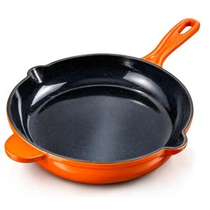 Frigideira Gourmet Ferro 27cm 1un Laranja Revestimento Cerâmico