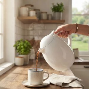 Garrafa Térmica Alemã Para Café Chá 1lt Branca