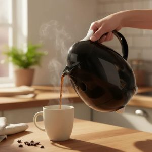Garrafa Térmica Alemã Para Café Chá 1lt Preta
