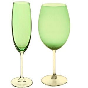 Loja Casa Canto - Taças de Cristal - Jogo Taças Gastro Cristal Ecologico Verde Limão 12un Bohemia